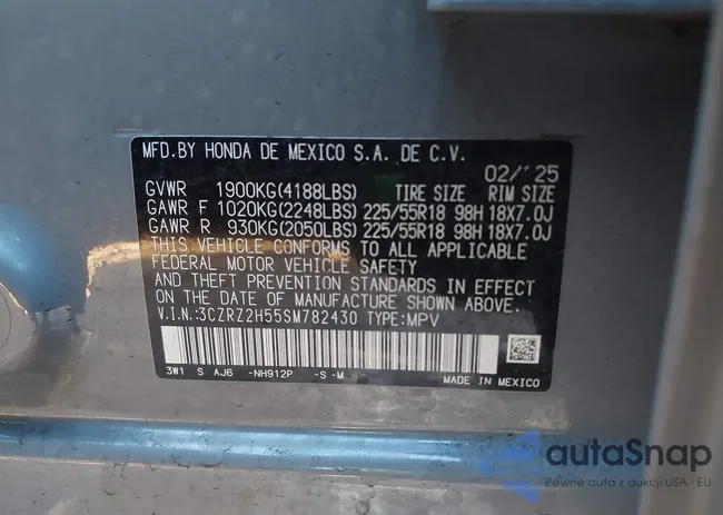 3CZRZ2H55SM782430: 44439227