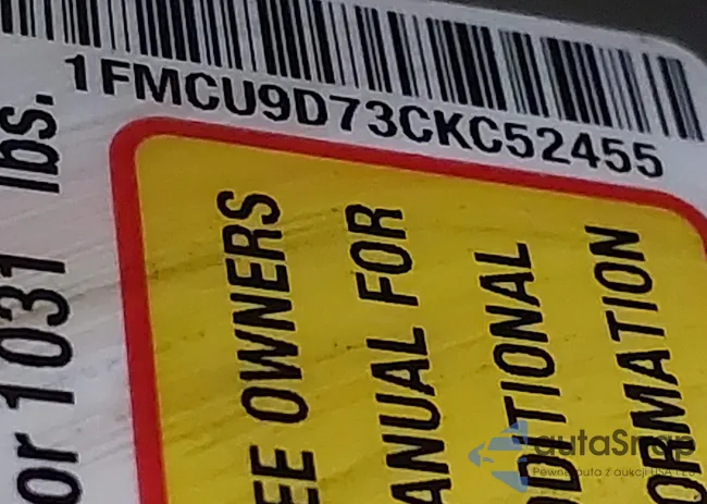 1FMCU9D73CKC52455: 44439234