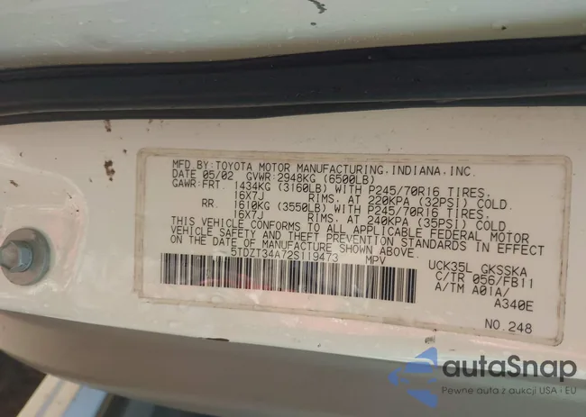 5TDZT34A72S119473: 44438366