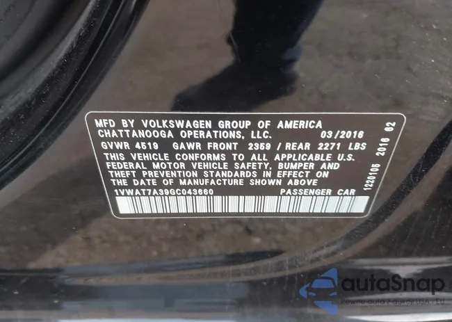 1VWAT7A39GC043660: 44438460