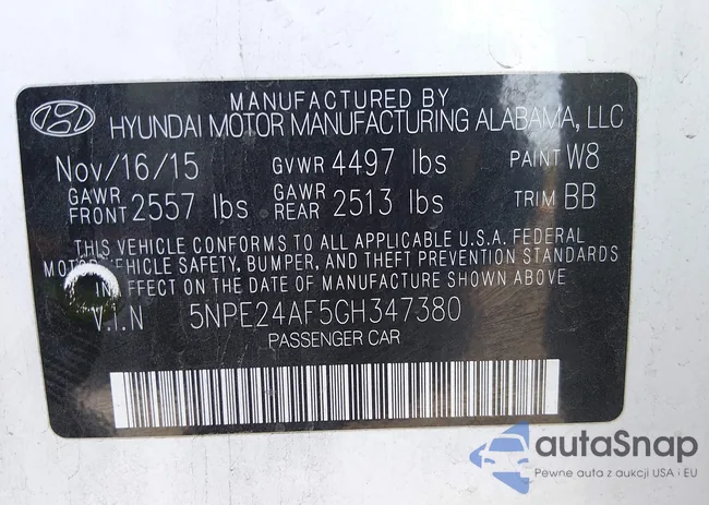 5NPE24AF5GH347380: 44438563