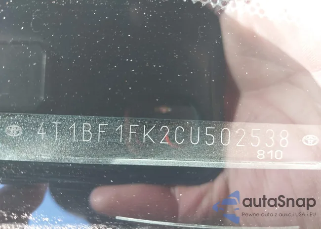 4T1BF1FK2CU502538: 44440022