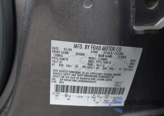 2FMDK38C29BB00037: 44440098