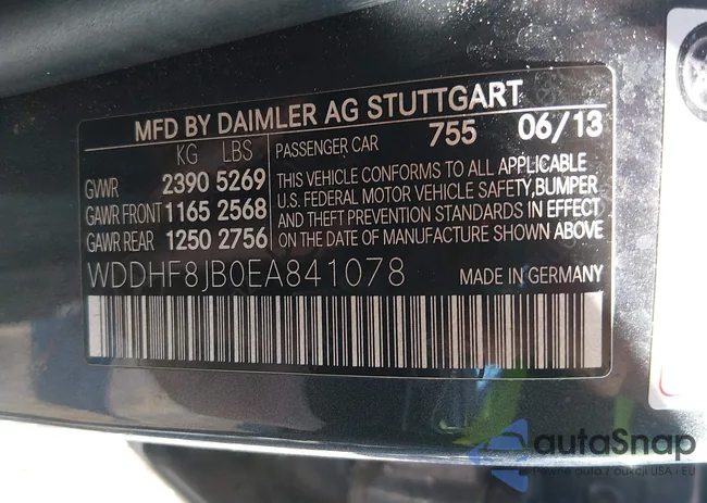 WDDHF8JB0EA841078: 44440134