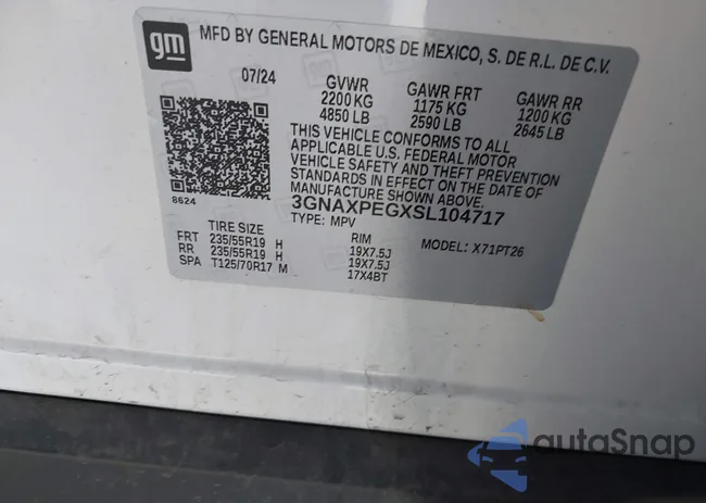 3GNAXPEGXSL104717: 44440144