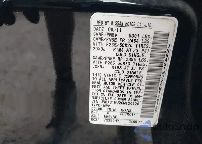 JN8AS1MU2CM120126: 44440168