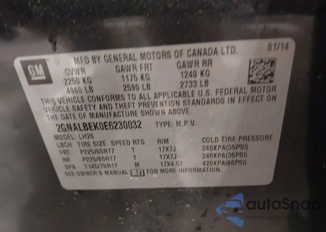 2GNALBEK0E6230032: 44440238