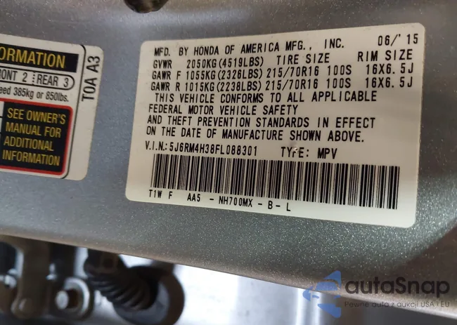 5J6RM4H38FL088301: 44439573