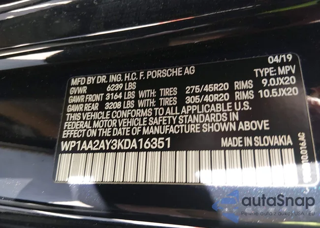 WP1AA2AY3KDA16351: 44439636