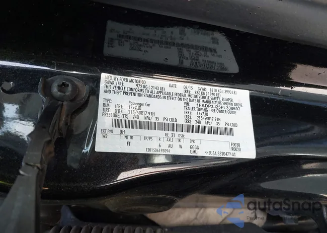 1FADP3J25FL338697: 44439650