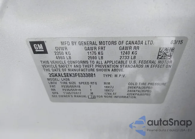 2GKALSEK3F6333881: 44439705