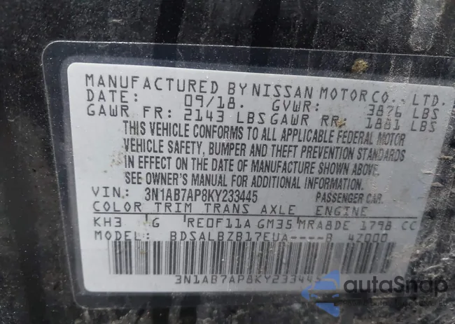 3N1AB7AP8KY233445: 44441147