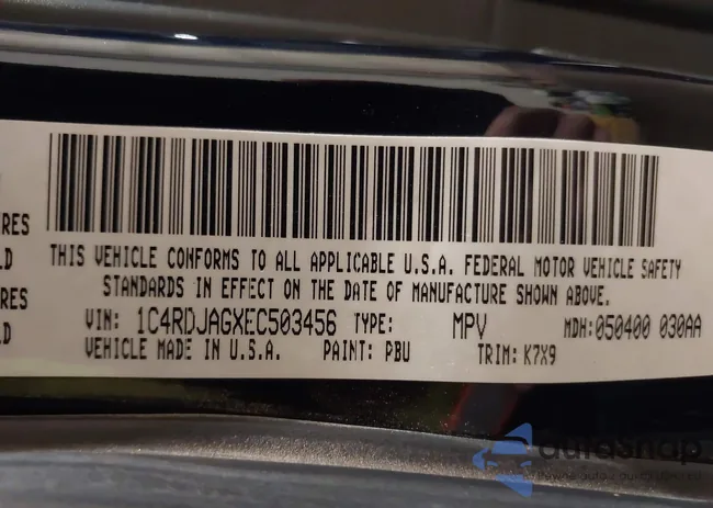 1C4RDJAGXEC503456: 44440451