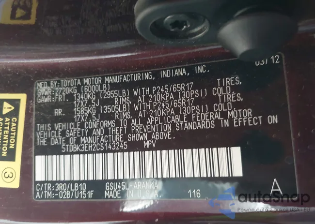 5TDBK3EH2CS143245: 44440558