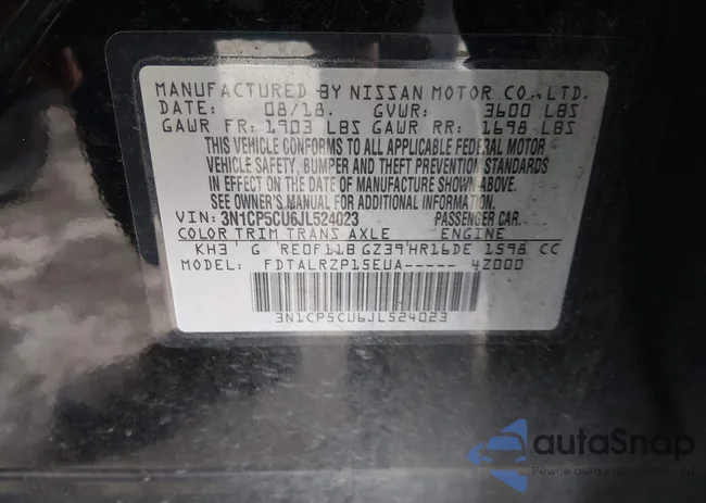 3N1CP5CU6JL524023: 44440584