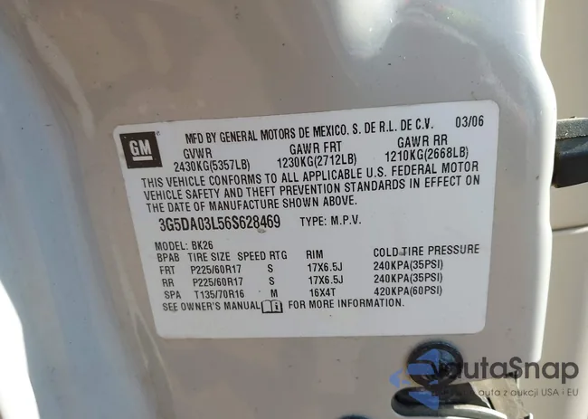 3G5DA03L56S628469: 44440608