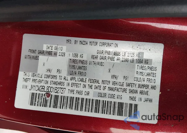 JM1CW2BL8D0162737: 44440633