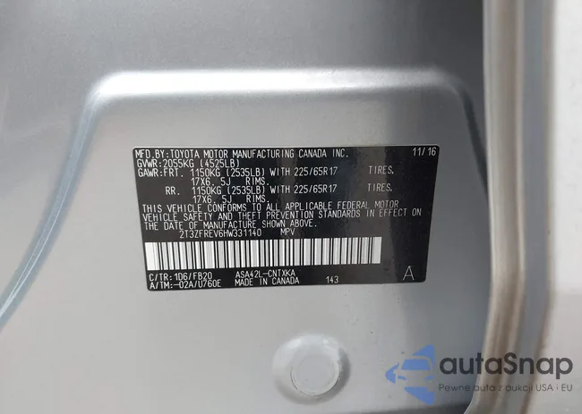 2T3ZFREV6HW331140: 44440673