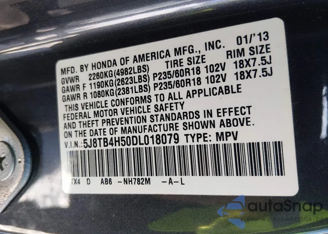 5J8TB4H50DL018079: 44441820