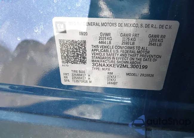 3GNAXKEV2ML300199: 44441865