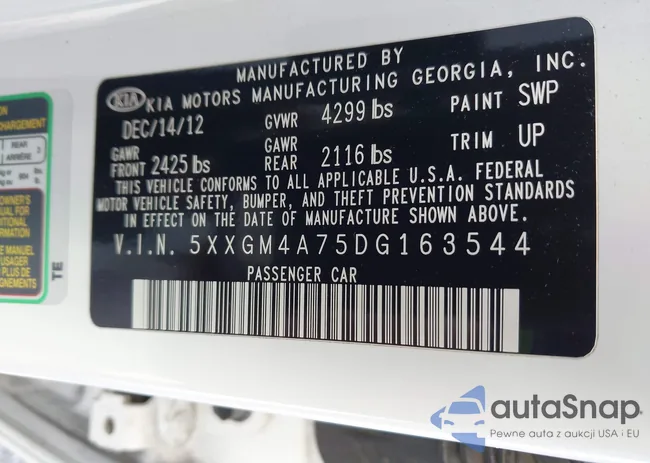 5XXGM4A75DG163544: 44442065