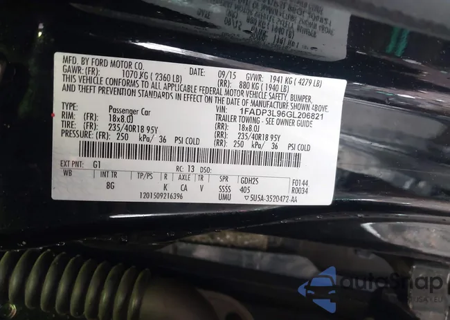 1FADP3L96GL206821: 44442239