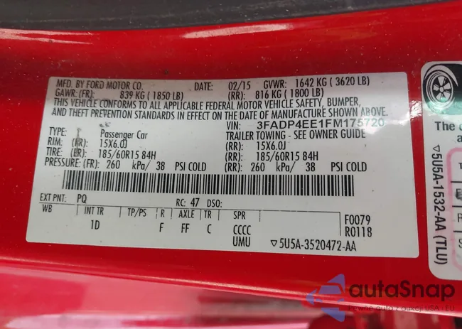 3FADP4EE1FM175720: 44442292