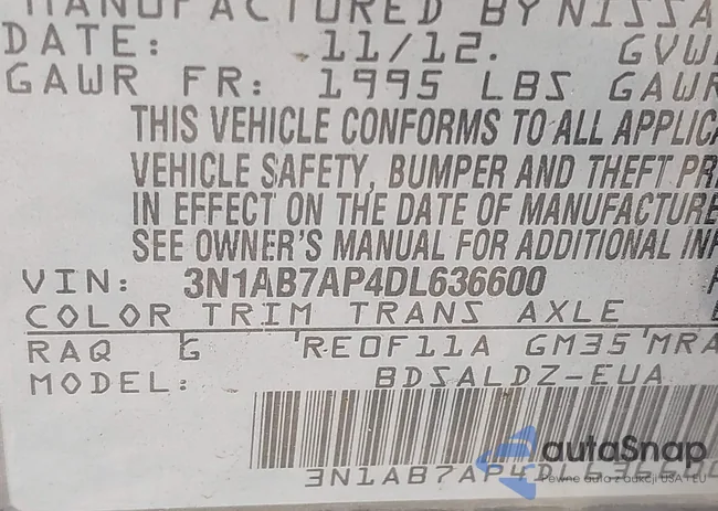 3N1AB7AP4DL636600: 44441562