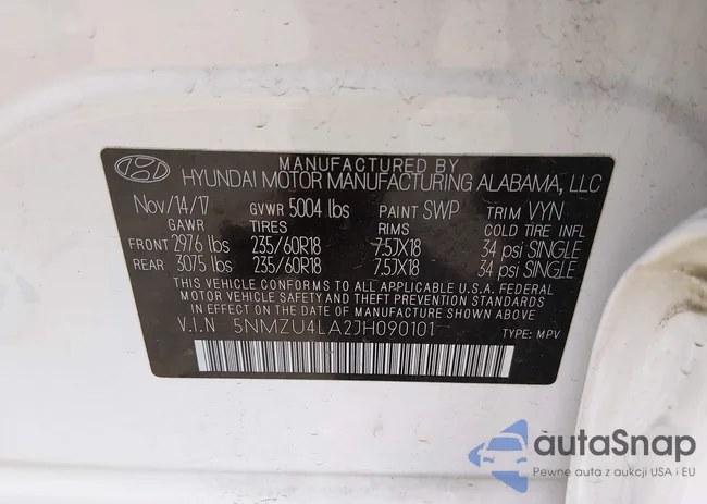 5NMZU4LA2JH090101: 44441636