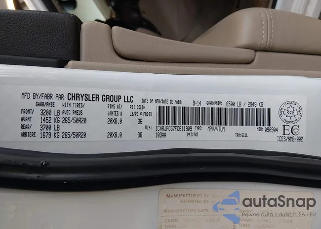 1C4RJFCG7FC611909: 44442781