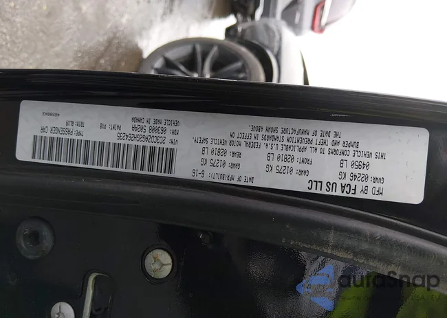 2C3CDZAG2GH264235: 44442927