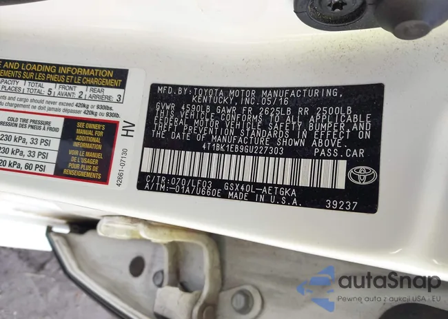 4T1BK1EB9GU227303: 44442937