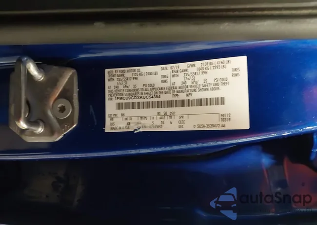 1FMCU9GDXKUC54384: 44442971