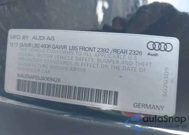 WAUSNAF59JA069426: 44442369