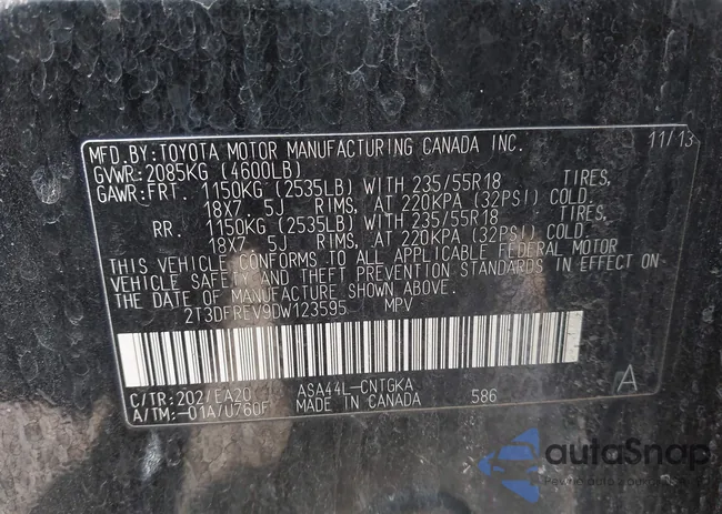 2T3DFREV9DW123595: 44442372