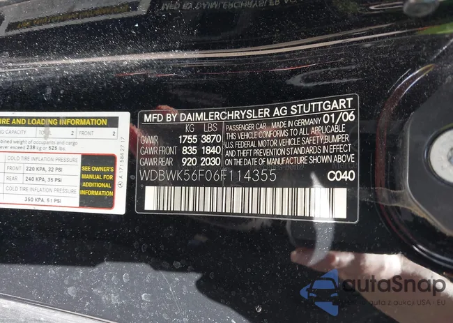 WDBWK56F06F114355: 44442388