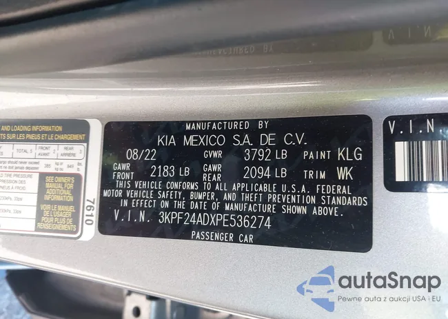 3KPF24ADXPE536274: 44442416