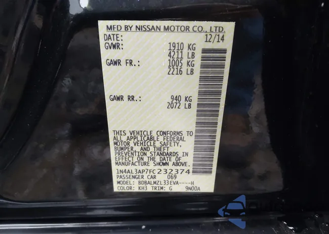 1N4AL3AP7FC232374: 44442488