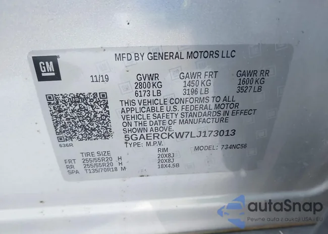 5GAERCKW7LJ173013: 44442558