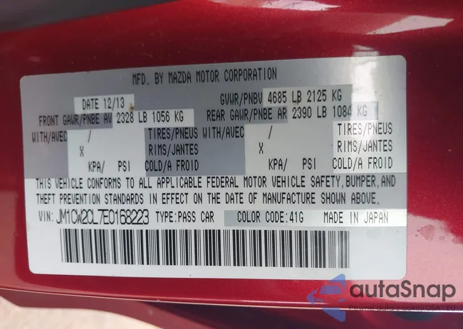 JM1CW2CL7E0168223: 44443772