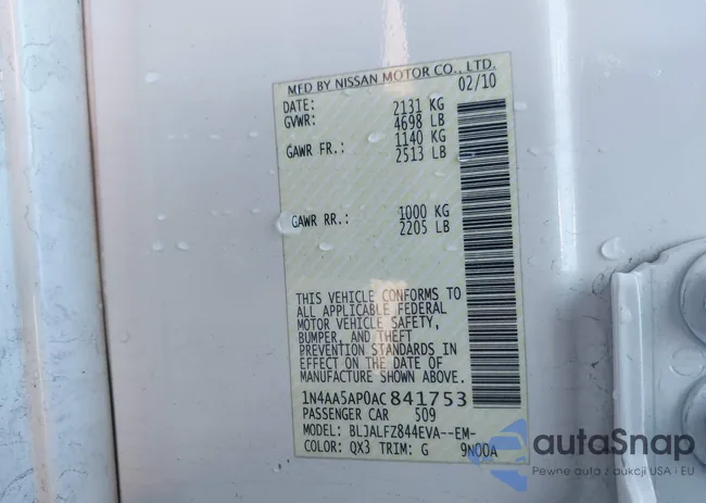 1N4AA5AP0AC841753: 44443838