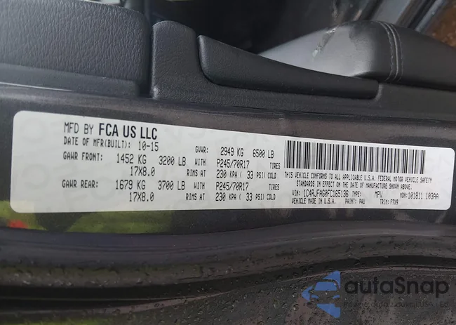 1C4RJFAG0FC165136: 44443840