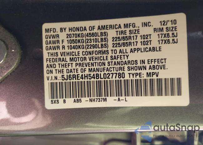 5J6RE4H54BL027780: 44443929