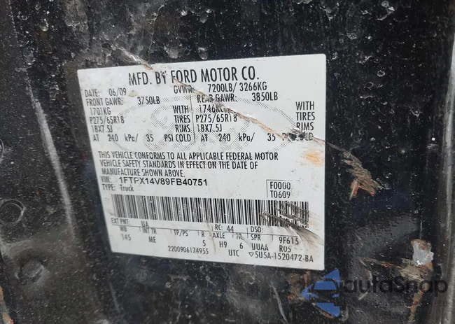 1FTPX14V89FB40751: 44443972