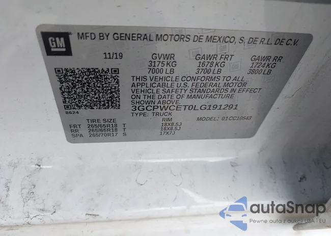 3GCPWCET0LG191291: 44444172