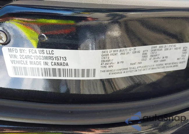 2C4RC1DG3MR515713: 44444174