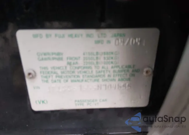 JF1SG67665H704655: 44444284