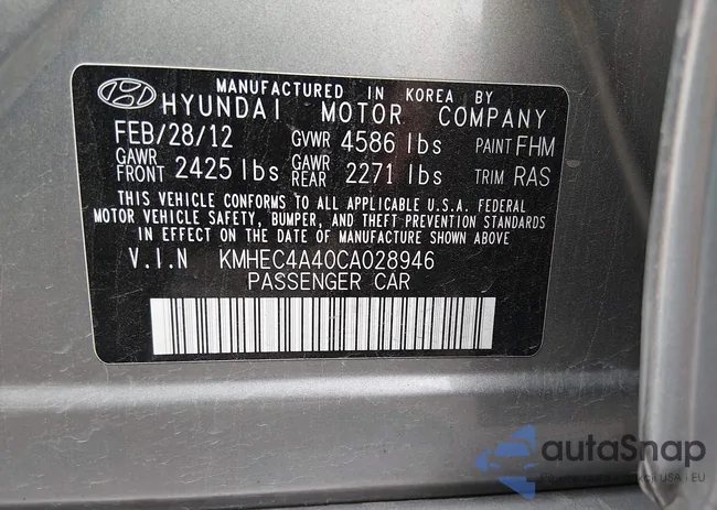 KMHEC4A40CA028946: 44443473