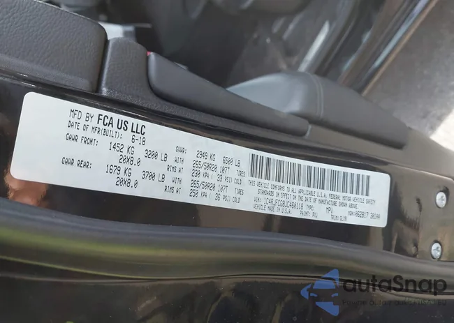 1C4RJFCG8JC460118: 44443502