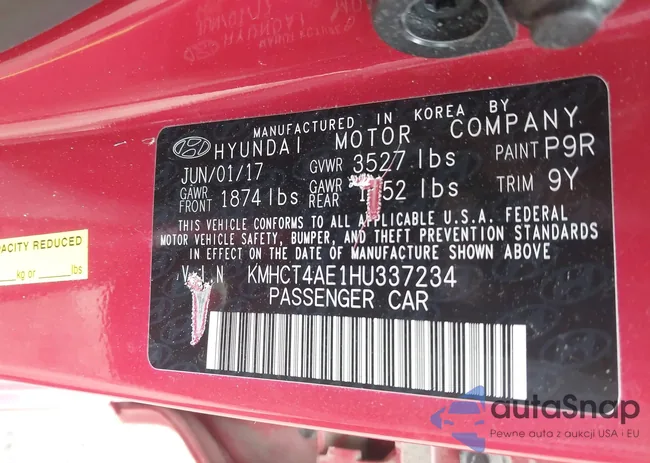 KMHCT4AE1HU337234: 44443596